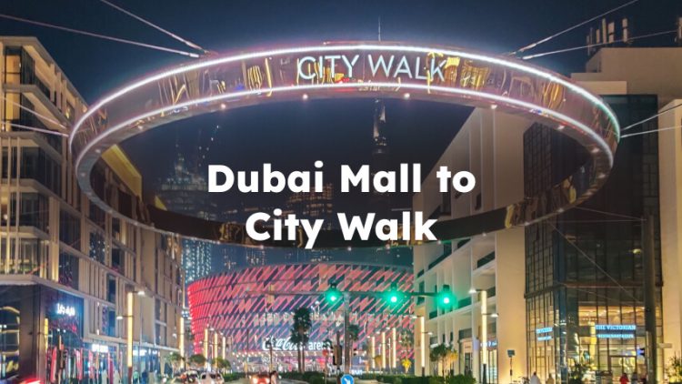 Dubai Mall to City Walk, Checking the Best Route