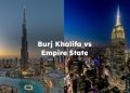 Burj Khalifa vs Empire State , Empire State Building vs Burj khalifa