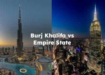 Burj Khalifa vs Empire State , Empire State Building vs Burj khalifa