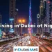 Driving in Dubai at Night